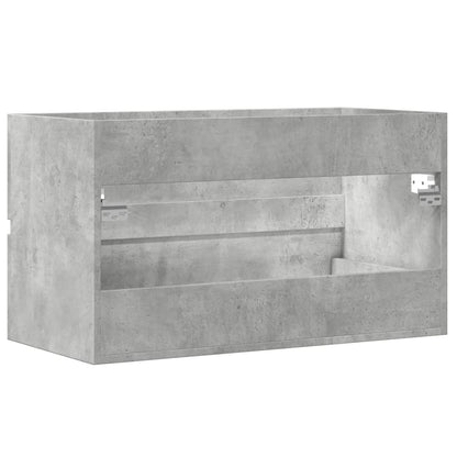 Mobile Lavabo Grigio Cemento 90x38,5x45 cm in Legno Multistrato | homemem39