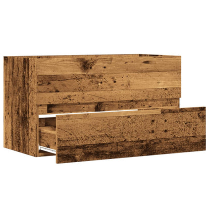 Mobile Lavabo Legno Antico 90x38,5x45 cm in Truciolato | homemem39