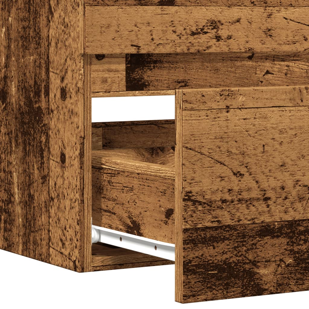 Mobile Lavabo Legno Antico 90x38,5x45 cm in Truciolato | homemem39