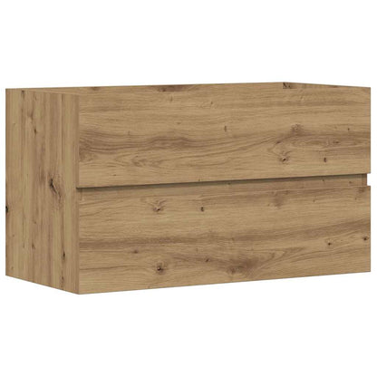 Mobile Lavabo Rovere Artigianale 90x38,5x45 cm in Truciolato | homemem39