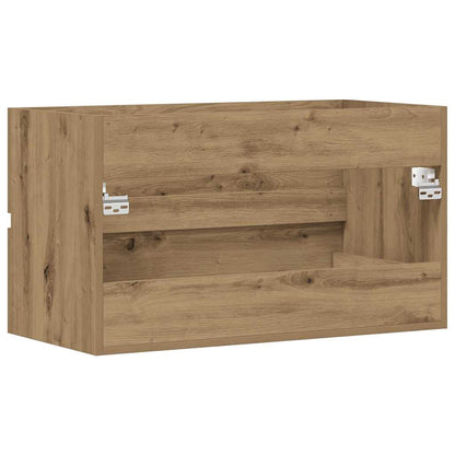 Mobile Lavabo Rovere Artigianale 90x38,5x45 cm in Truciolato | homemem39