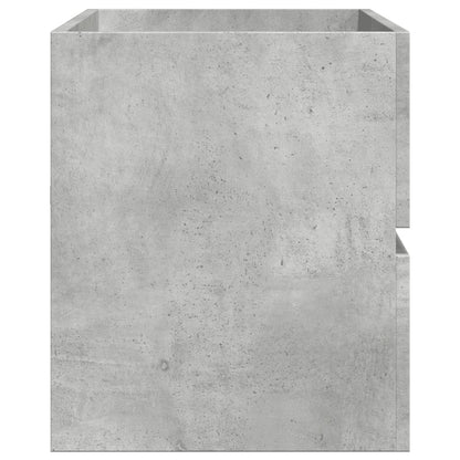 Mobile Lavabo Grigio Cemento 100x38,5x45cm in Legno Multistrato | homemem39