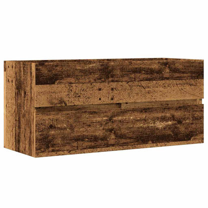 Mobile Lavabo Legno Antico 100x38,5x45 cm in Legno Multistrato | homemem39