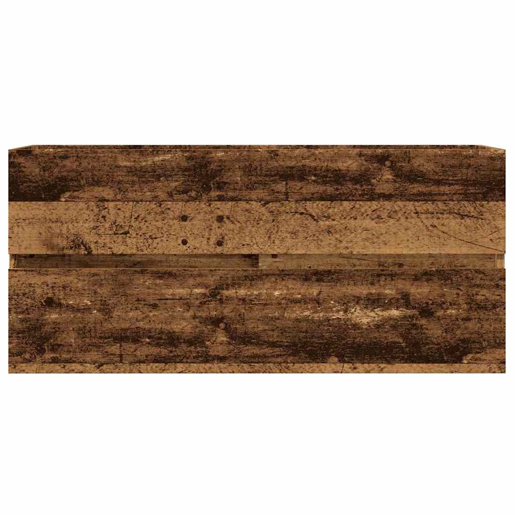 Mobile Lavabo Legno Antico 100x38,5x45 cm in Legno Multistrato