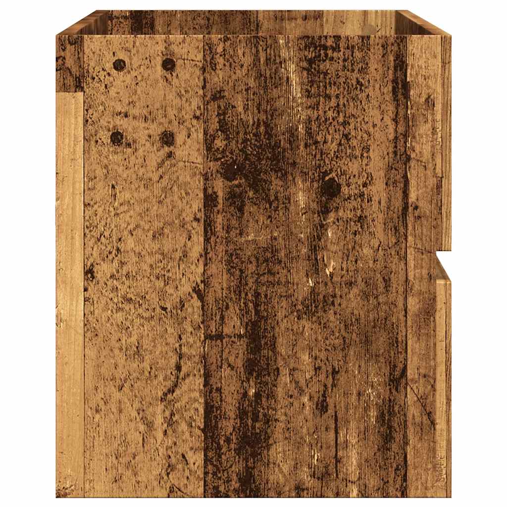 Mobile Lavabo Legno Antico 100x38,5x45 cm in Legno Multistrato