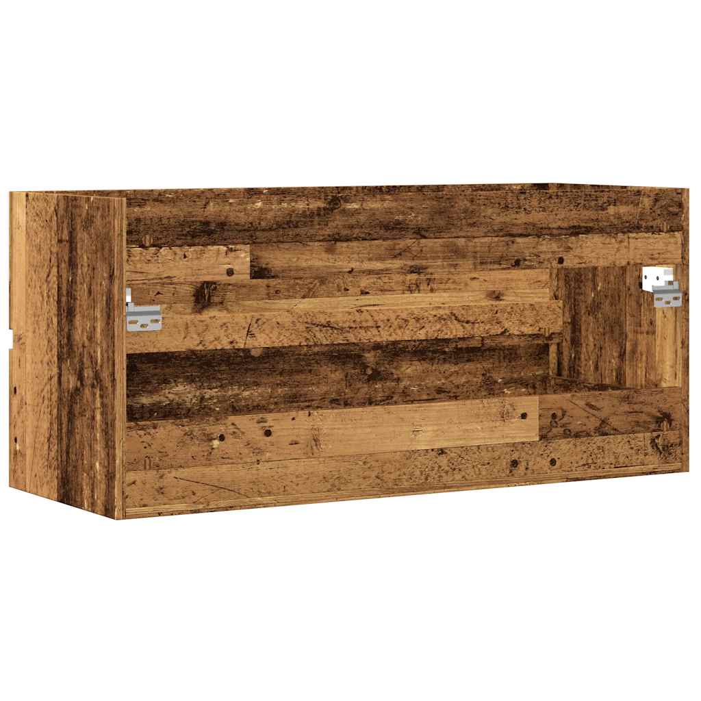 Mobile Lavabo Legno Antico 100x38,5x45 cm in Legno Multistrato | homemem39