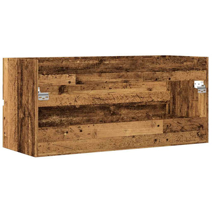 Mobile Lavabo Legno Antico 100x38,5x45 cm in Legno Multistrato