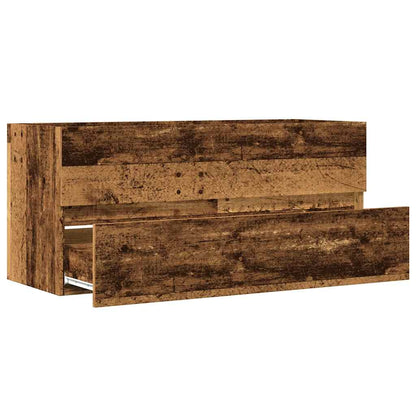 Mobile Lavabo Legno Antico 100x38,5x45 cm in Legno Multistrato | homemem39