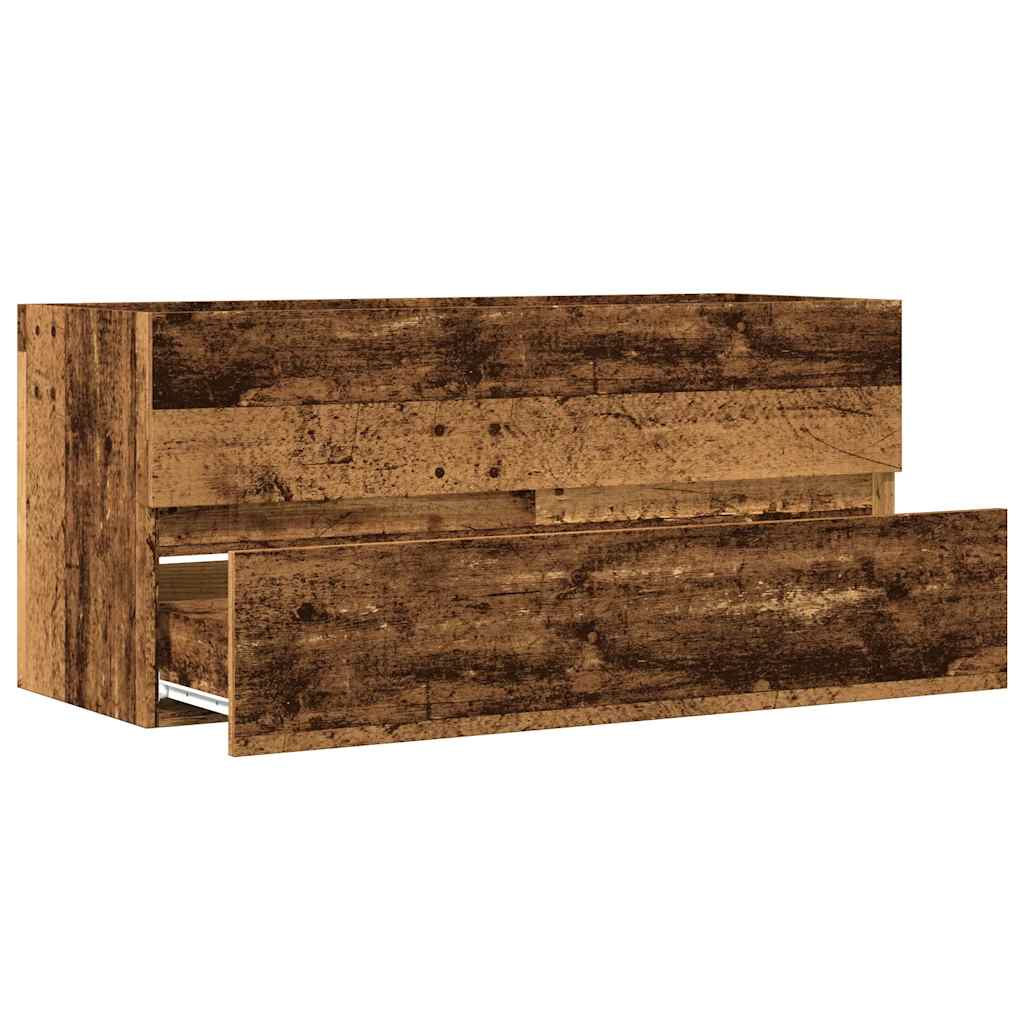 Mobile Lavabo Legno Antico 100x38,5x45 cm in Legno Multistrato