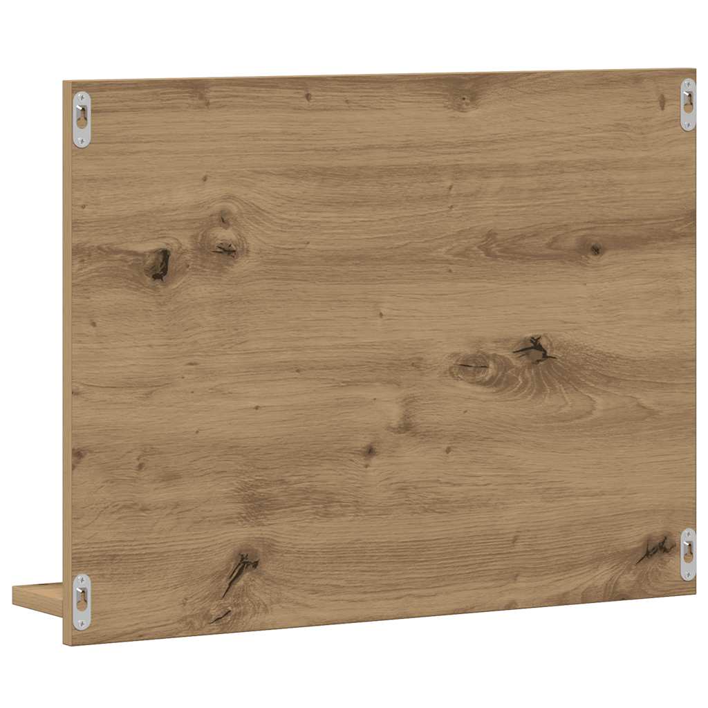 Armadietto a Specchio da Bagno Rovere Artigianale 60x10,5x45 cm | homemem39