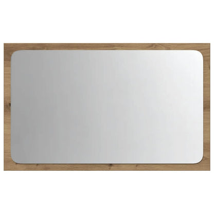 Specchio da Bagno con Luci LED Rovere Artigianale 60x8,5x38 cm | homemem39