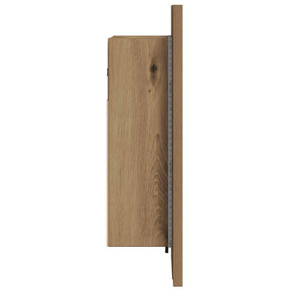 Mobile Bagno Specchio LED Rovere 40x12x45 cm Multistrato | homemem39