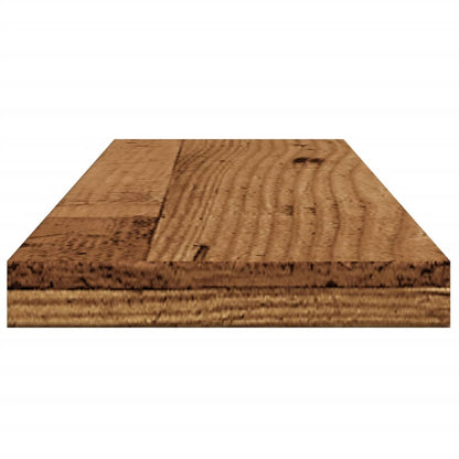 Ripiani Libreria 4 pz Legno Vecchio 60x10x1,5 cm in Truciolato - homemem39