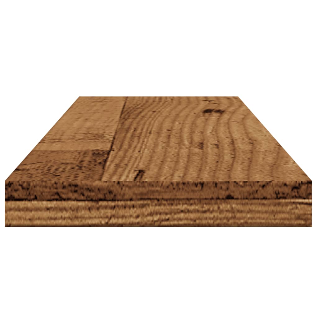 Mensole a Parete 4 pz Legno Antico 60x20x1,5 cm in Truciolato