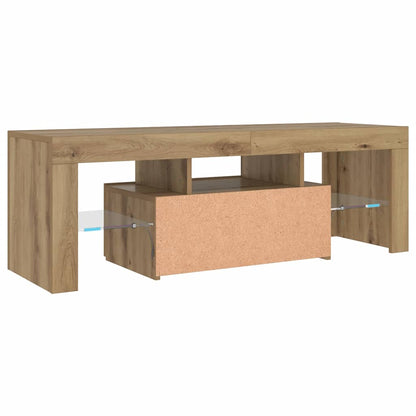 Mobile Porta TV con LED Artigianale 200x25x44 cm Multistrato | homemem39