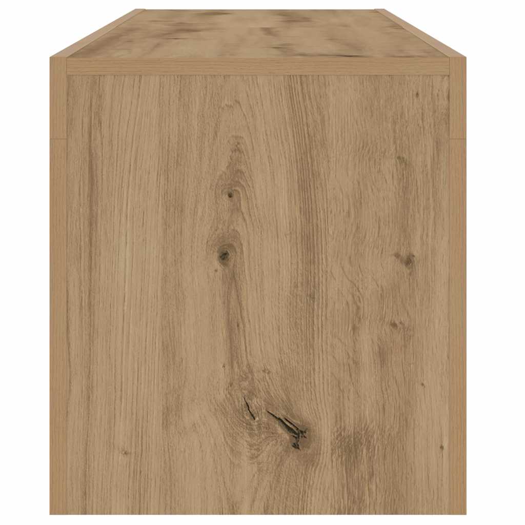 Mobile Porta TV con LED Artigianale 140x36,5x40 cm Multistrato - homemem39