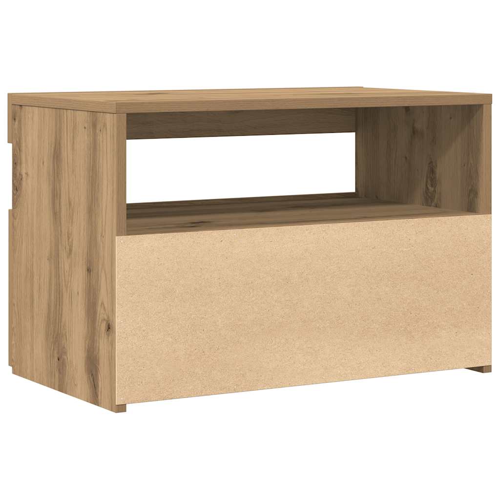 Mobile Porta TV con LED Artigianale 60x35x40 cm Multistrato - homemem39