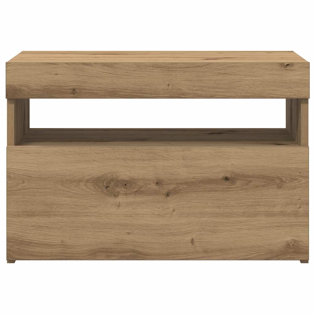 Mobili Porta TV con LED 2 pz Artigianale in Legno Multistrato - homemem39