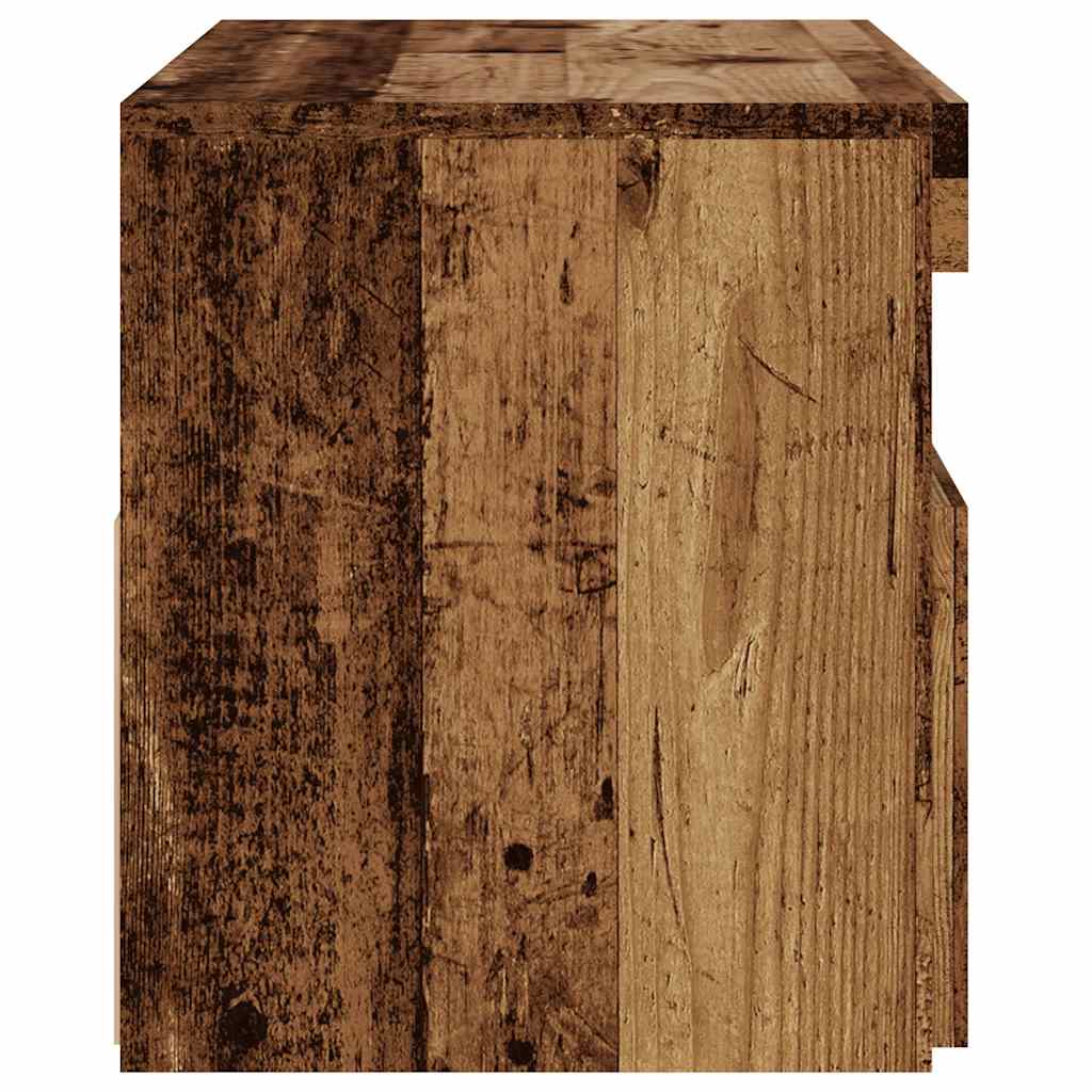 Mobili Porta TV con LED 2 pz Legno Antico in Legno Multistrato - homemem39