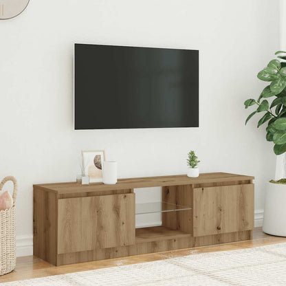 Mobile Porta TV con LED Artigianale 120x30x36 cm Multistrato - homemem39