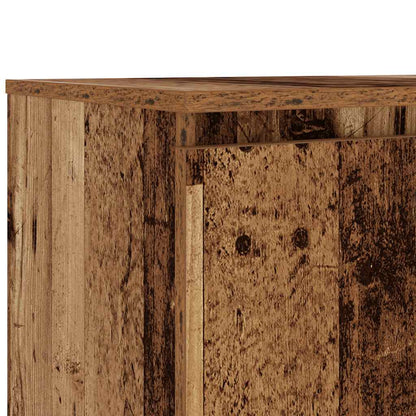 Mobile Porta TV con LED Legno Antico 140x40x36 cm Multistrato - homemem39