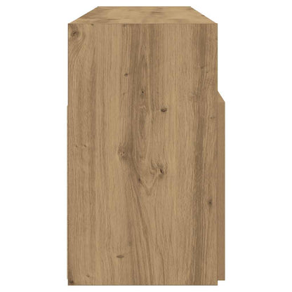 Mobile Porta TV con LED Artigianale 120x30x50 cm Multistrato - homemem39