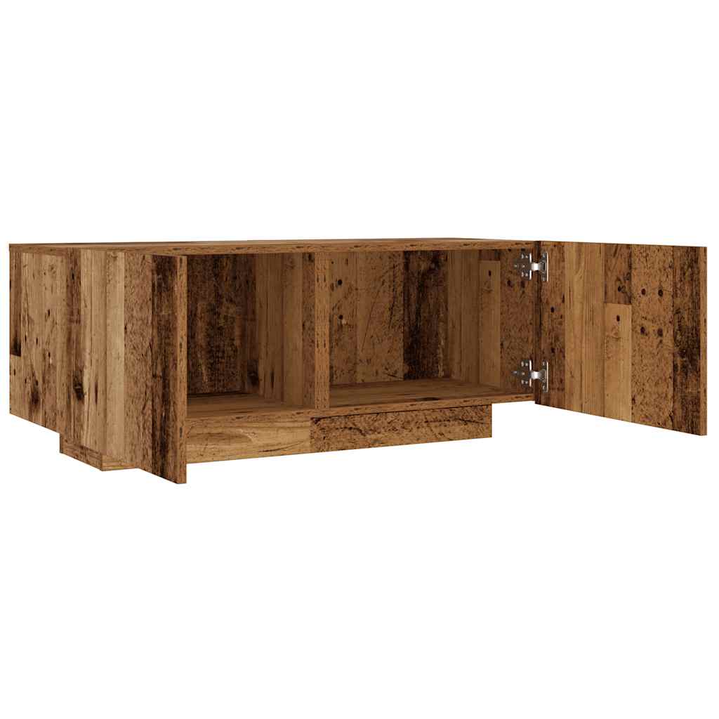 Mobile Porta TV Legno Vecchio 100x35x40 cm in Legno Multistrato - homemem39