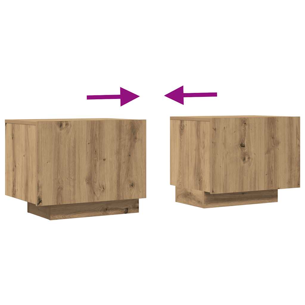 Mobile Porta TV Rovere Artigianale 100x35x40 cm in Truciolato - homemem39