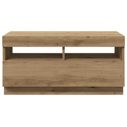Mobile TV con Luci LED Artigianale 80x35x40cm Legno Multistrato - homemem39