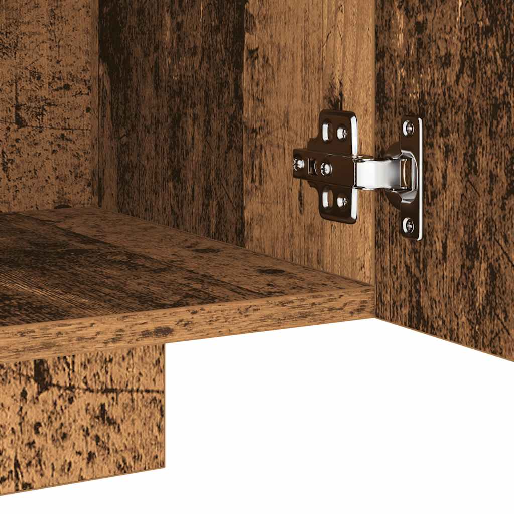 Mobile Porta TV con LED Legno Antico 160x35x40 cm Truciolato - homemem39