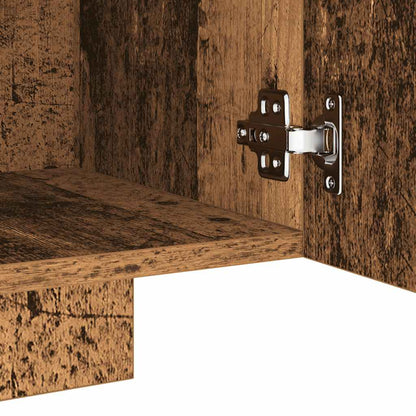 Mobile Porta TV con LED Legno Antico 160x35x40 cm Truciolato - homemem39