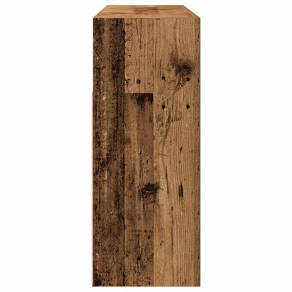 Credenza con Luci LED Legno Antico 115,5x30x75 cm in Truciolato - homemem39