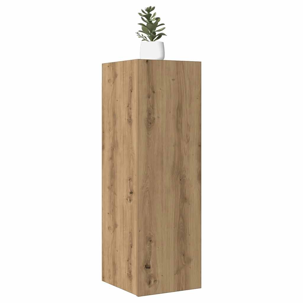 Mobili TV 2 pz Artigianale 30,5x30x90 cm Legno Multistrato