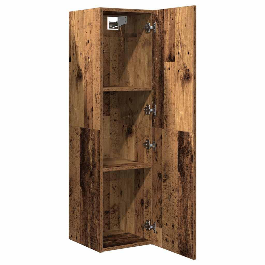 Mobile Porta TV Legno Antico 30,5x30x110 cm Legno Multistrato - homemem39