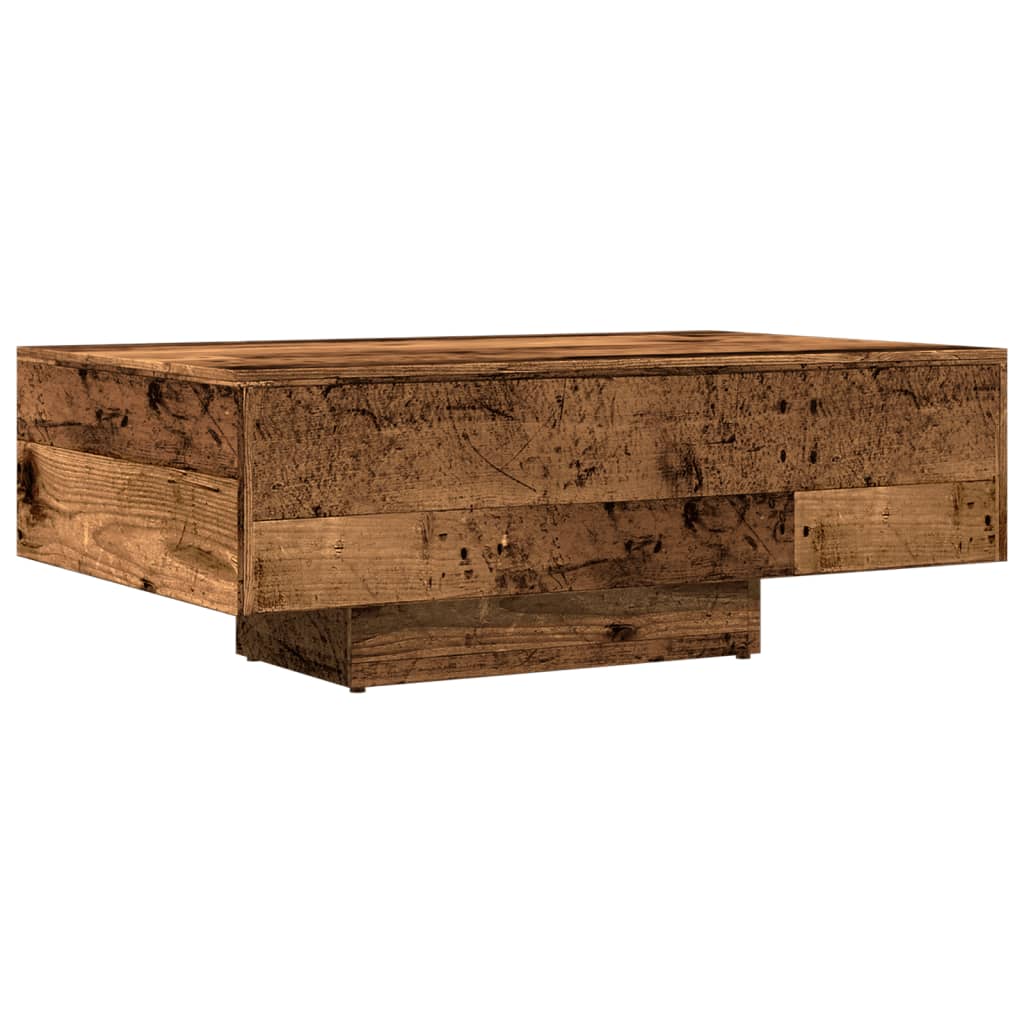 Tavolino da Salotto Legno Antico 85x55x31 cm Legno Multistrato | homemem39