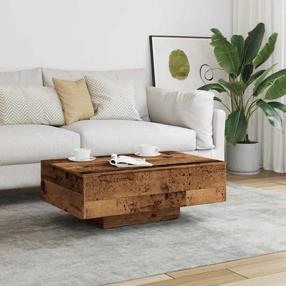 Tavolino da Salotto Legno Antico 85x55x31 cm Legno Multistrato | homemem39