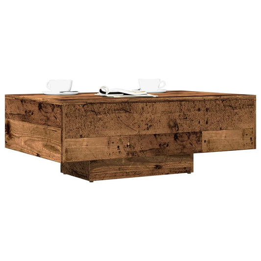 Tavolino da Salotto Legno Antico 85x55x31 cm Legno Multistrato | homemem39
