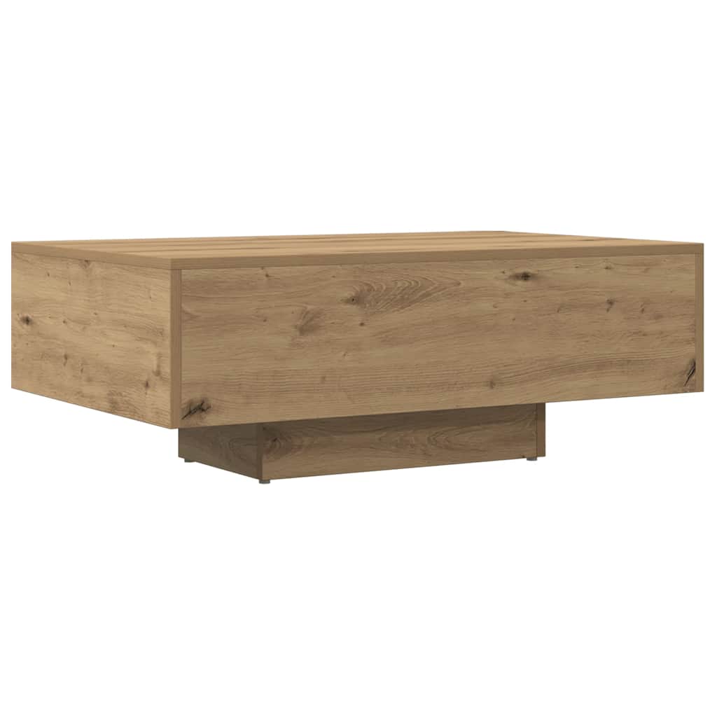 Tavolino Salotto Rovere Artigianale 85x55x31 cm in Truciolato | homemem39