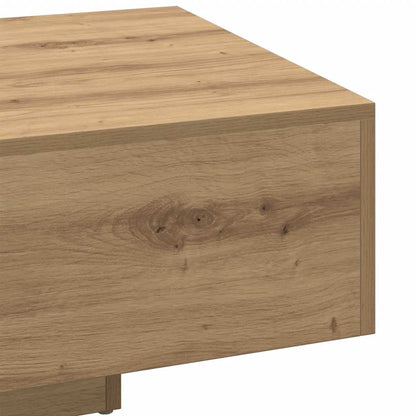 Tavolino Salotto Rovere Artigianale 85x55x31 cm in Truciolato | homemem39