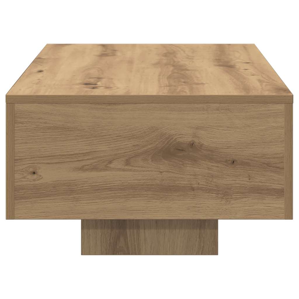 Tavolino Salotto Rovere Artigianale 100x49,5x31cm Multistrato | homemem39