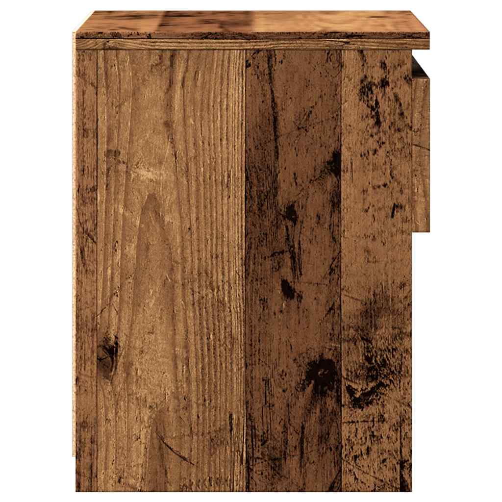Comodino Legno Antico 40x30x39 cm in Legno Multistrato - homemem39