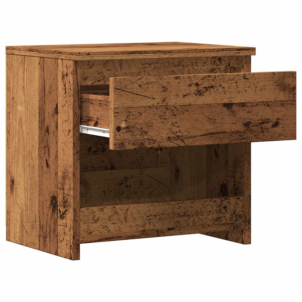 Comodino Legno Antico 40x30x39 cm in Legno Multistrato - homemem39