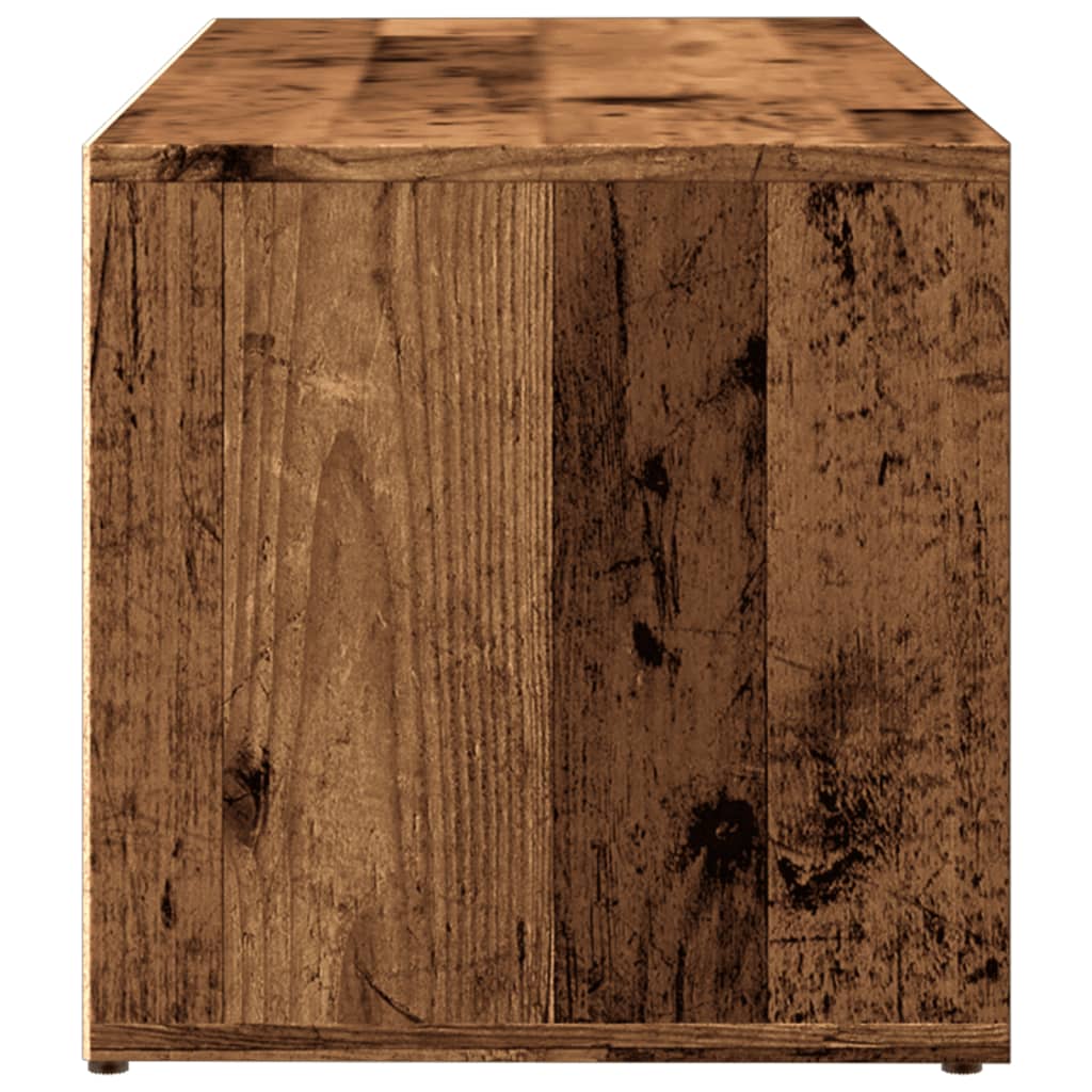 Panchina con Scarpiera Legno Antico 105x35x35 cm in Truciolato - homemem39