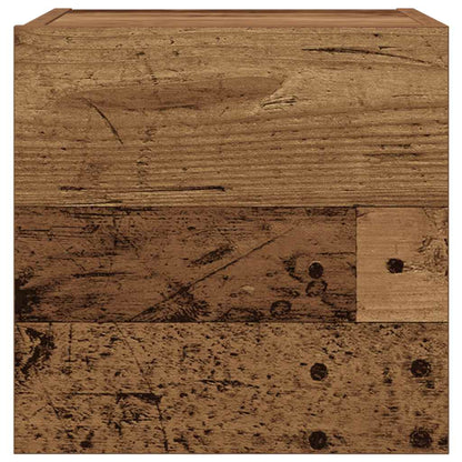 Mobili Porta TV a Parete 2pz Legno Antico 30,5x30x30 cm - homemem39