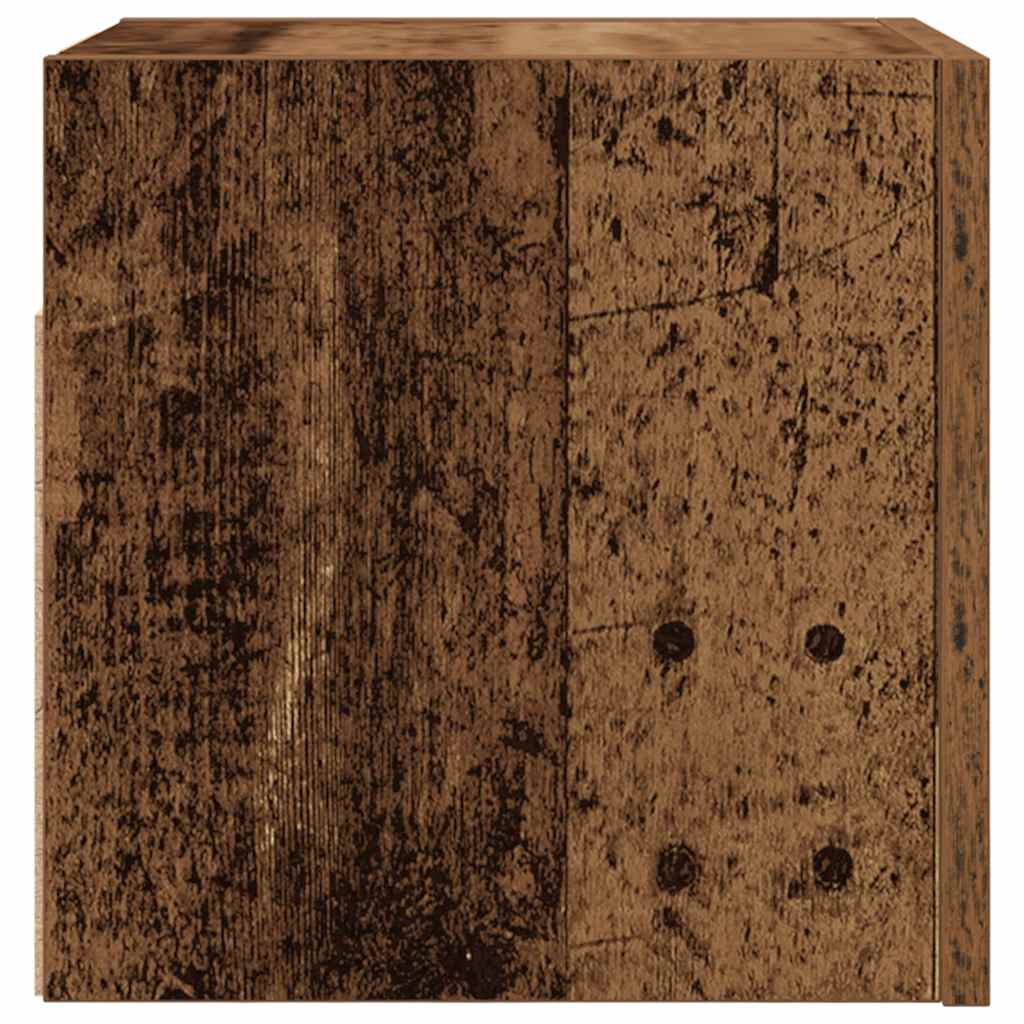 Mobili Porta TV a Parete 2pz Legno Antico 30,5x30x30 cm - homemem39