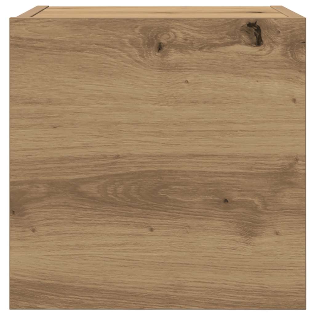 Armadietti TV Montati a Parete 2pz Artigianale 30,5x30x30 cm | homemem39