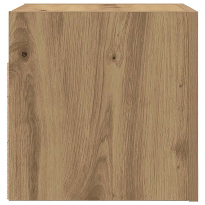 Armadietti TV Montati a Parete 2pz Artigianale 30,5x30x30 cm | homemem39