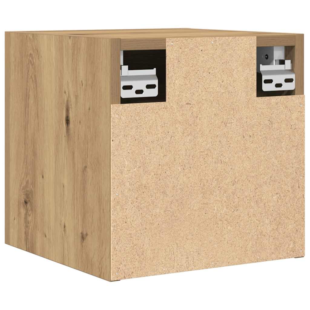 Armadietti TV Montati a Parete 2pz Artigianale 30,5x30x30 cm | homemem39