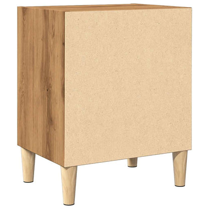 Comodini Rovere Artigianale 2 pz 40x30x50 cm Legno Multistrato - homemem39