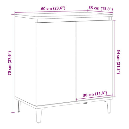 Credenza Legno Vecchio 60x35x70 cm in Legno Multistrato - homemem39